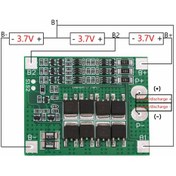 Resim 3S 25A 12V Balans 18650 Bms Lipo Batarya Pil Şarj Devresi 