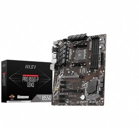 Resim MSI PRO B550M-P GEN3 DDR4 4400(OC) HDMI VGA DVI M.2 mATX AM4 Orjinal - Faturalı - Garantili Ürünler - Hızlı Gönderim