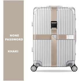 Resim Queenshow Anti-hırsızlık Bagaj Kemeri - Çapraz Askılı, Şifre Ayarlanabilir Bavul Kemerleri Gri 