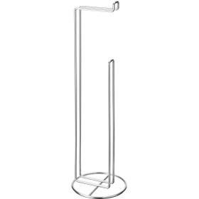 Resim Genel Markalar Çelik Ayaklı Tuvalet Kağıtlığı Yükseklik: 56 Cm Gri Renk Metal Tuvalet Kağıdı Standı 