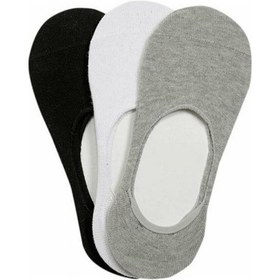 Resim Kınetıx Dellıah-b 3lu Babet Corap 36-40 Siyah Beyaz Grı Sıyah 