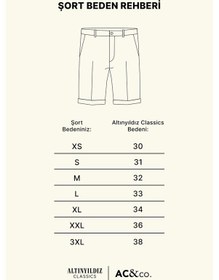 Resim Ac&Co / Altınyıldız Classics Erkek K.Lacı Slim Fit Dar Kesim Pamuklu Esnek Denim Şort 