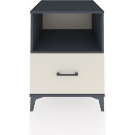 Resim Kronos Komodin Tek Raflı Tek Çekmeceli 60X59X80 Antrasit-Aytaşı 