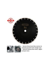 Resim Tomax Elmaslı Mermer Kesici 300 X 3,0 X 8 X 25,4 Mm 