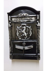 Resim USKUL DOKUM Döküm Posta Kutusu - Aslanlı Eskitme 