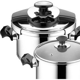 Resim Aryıldız Milano Kanka Düdüklü Tencere Seti - Siyah - 3,5 Lt + 5,5 Lt 