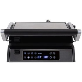 Resim Luxell Lxtm-03 2200 Watt Döküm Izgara Ve Dijital Tost Makinesi Izgara Için 180° Açılabilir 