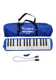 Resim Ticon Mavi 32 Tuşlu Çantalı Melodika 