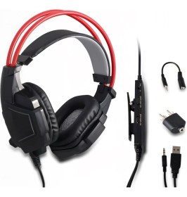 Resim YUES PS4 Multi Fonksiyonel Oyuncu Kulaklığı – 3.5 mm, Mikrofonlu, PS5/PS4/PS3/Xbox/PC Uyumlu, Kapalı Tasarım 