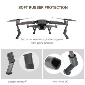 Resim DJI Mavic 2 Pro/zoom 42mm Yükseletilmiş İniş Takımı Seti Gimbal K 