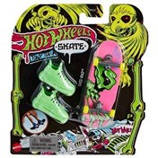 Resim Hot Wheels Skate Neon Temalı Parmak Kaykay ve Ayakkabı Paketi Skel-Rad HPG27 