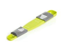 Resim Yaleker Bakımda 8 Ayarla Ayarlanabilir, İki Uçlu Ölçüm Kaşığı - Mutfak Ve Pastacılık İçin Toz, Yağ, Baharat Ölçümü Yeşil 