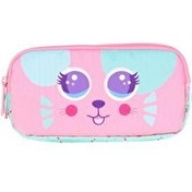 Resim Kaukko Kids 3 Bölmeli Cute Face Mouse Kalem Çantası 