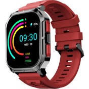 Resim HiFuture Ultra3 Bluetooth 5.2 IP68 Su Geçirmez 2.01 inç Always On Display Nabız Spor Kan Oksijen Takibi iOS&Android Uyumlu Akıllı Saat 52mm Kırmızı 