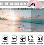 Resim Xindoker Spor Güneş Gözlüğü, Uv400 Koruma, Shatterproof Pc Lens, Bisiklet, Sürüş, Outdoor Aktivite İçin - Kd0803-c10 