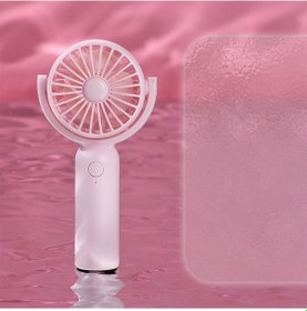 Resim Sevimli Taşınabilir El Tipi Vantilatör, Küçük Elektrikli Vantilatör Pembe, 