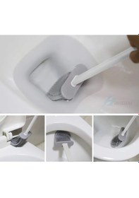 Resim Hijyenik Klozet Temizleme Silikonu Esnek Fırça 5496 Çok Renkli 