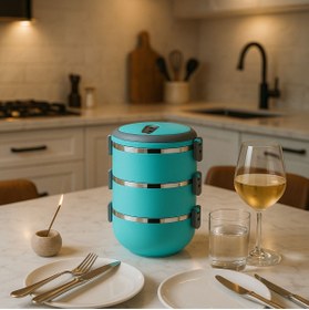 Resim Veliday Turkuaz Yemek Termos 