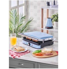Resim Bernardo Mavi Elektrikli Tost Makinası - Brnd-045 