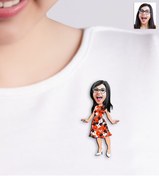 Resim Bk Gift Kişiye Özel Karikatürlü Broş - 5 