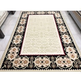 Resim Saray Halı Simin 050 Krem-3 150X230 Krem Siyah 4 M2 Halı ! 