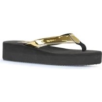 Resim Bueno Shoes Altın Parlak Ayna Kadın Parmak Arası Terlik 26WT202644 26WT202644 