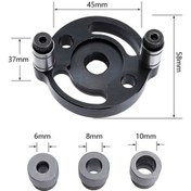 Resim Tongxida Ahşap İşleme Düz Delgeç Kendiliğinden Merkezlenen Dübel Ekleme Delme Bulucu Ahşap İşleme Delme Aracı, Stil: Siyah+7 A 