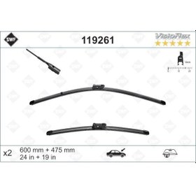 Resim Valeo 119261 - Silecek Süpürgesi Ön Takım Golf6-jetta-passat 600 