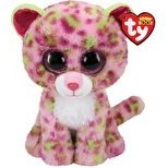 Resim TY Beanie Boos Lainey Pembe Yeşil Leopar 24 Cm 