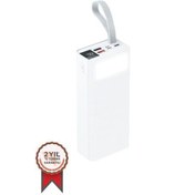 Resim 30000 мАч Powerbank Быстрая зарядка Цифровой 4 выхода 