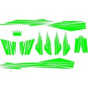 Resim Florasan Yeşil Cup Sticker Seti Çok Renkli 