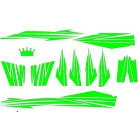 Resim Florasan Yeşil Cup Sticker Seti Çok Renkli 