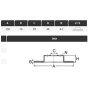Resim YAVUZSAN 34077 Fren Diski Ön Corolla Uyumlu Ae92 88-92 Karbüratörlü 238×18×55 4 Bijon 