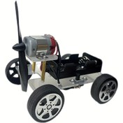 Resim DIY eğitici oyuncaklar için elektrikli araba kiti, rüzgar gücüyle çalışan araba, DIY el yapımı teknoloji küçük üretim, bilimsel deney bulmaca montajı, elektrikli oyuncaklar 