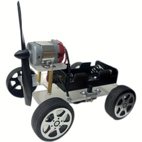 Resim DIY eğitici oyuncaklar için elektrikli araba kiti, rüzgar gücüyle çalışan araba, DIY el yapımı teknoloji küçük üretim, bilimsel deney bulmaca montajı, elektrikli oyuncaklar 
