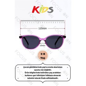 Resim Focus On KS003-C23-P-FÜME Polarize Çocuk Güneş Gözlüğü 