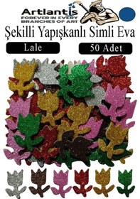 Resim Şekilli Simli Eva Yapışkanlı 50 Li 1 Paket Kendinden Yapışkanlı Simli Eva Sticker Okul Öncesi Kreş Ana Sınıfı Lacivert 