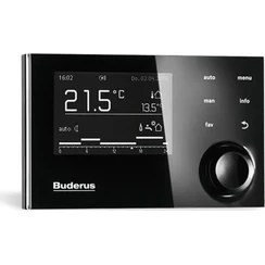 Resim Buderus RC310 Kablolu Oda Termostatı Siyah 