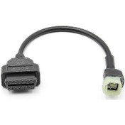 Resim Motosiklet Arıza Tespit Parçaları İçin Obd2 - 4 Pin Tanılama Adaptör Kablosu 