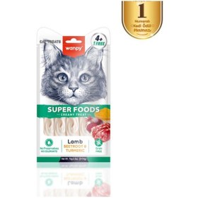 Resim Wanpy Superfood Kuzulu, Pancar & Zerdeçallı Krema Kedi Ödülü 5 14 Gr 