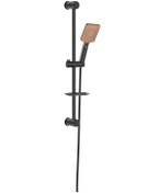 Resim Monavit Mega Brown Black Sürgülü Siyah Duş Takımı Seti MVT3255 2 Yıl Garanti , Ücretsiz Kargo