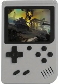 Resim 2.4 Inç Lcd Ekran Retro Video Oyun Konsolu Dahili 400'lü El Taşınabilir Oyun Grey 