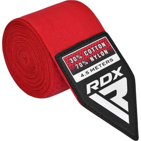 Resim RDX Plus Boks El Bandajı Kırmızı Profesyonel Bilek ve El Destek 