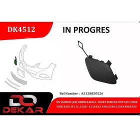 Resim Depomıx Ön Tampon Çeki Demir Kapağı Mercedes W212-e200-e250-e63-amg-e300-e350 