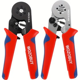 Resim Kırpma Pensesi, VE Tüp Terminal Kırpma Aleti, HSC8 6-4A/0.25-10mm², HSC8 6-6A/0.25-6mm², Tüp Terminal Kılıfı, Yüksek Hassasiyetli Sabitleyici, Ayarlanabilir Kırpma Gücü 