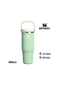 Resim Stanley Iceflow Flip Straw Pipetli Termos 0,89 L Açık Yeşil Açık Yeşil 