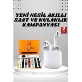 Resim Venüs Shopping 7 Kordonlu Akıllı Saat ve 2.nesil Kulaklık Yüksek Ses Kaliteli Uzun Pil Ömrü 