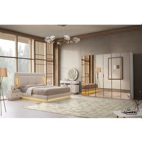 Resim Amazon Mdf Bazalı Yatak Odası Takımı 