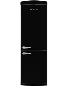 Resim Vestel Retro NFK37201 Siyah 330 LT No-Frost Kombi Tipi Buzdolabı 