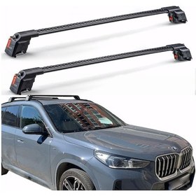 Resim Bmw X2 2017 Sonrası Trx2 Plus Thunder Carrier Kilitli Ara Atkı Taşıyıcı Tavan Barı Siyah 